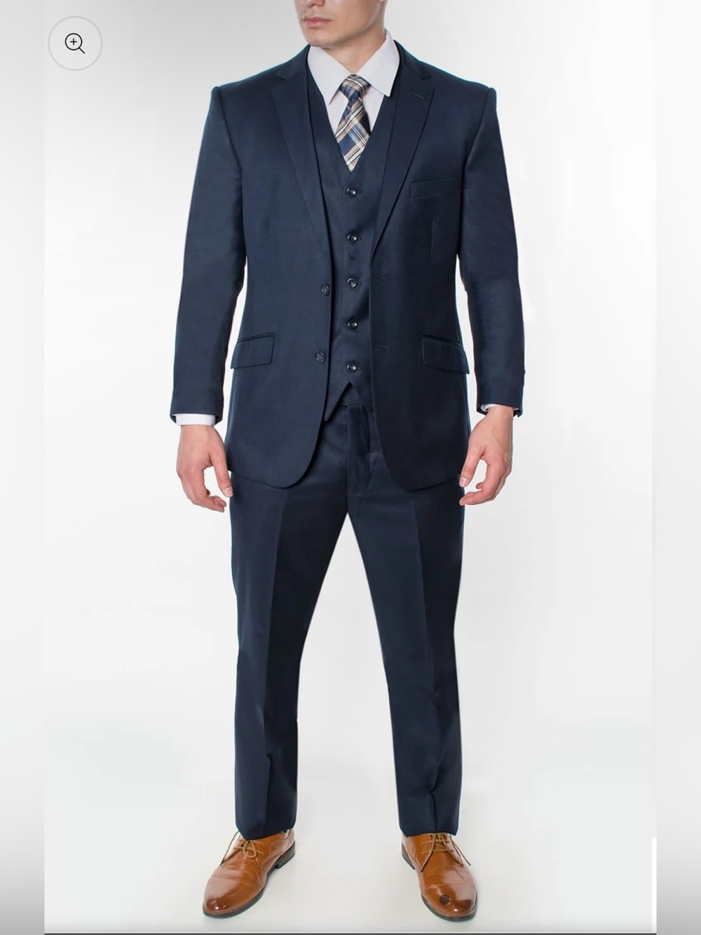 3 Piece Slim Fit Suit- Navy. (874502S)